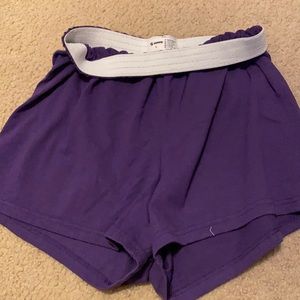 Purple soffe shorts